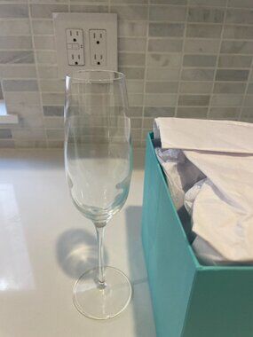 TIFFANY & CO CHAMPAGNE FLUTE SET OF (4)